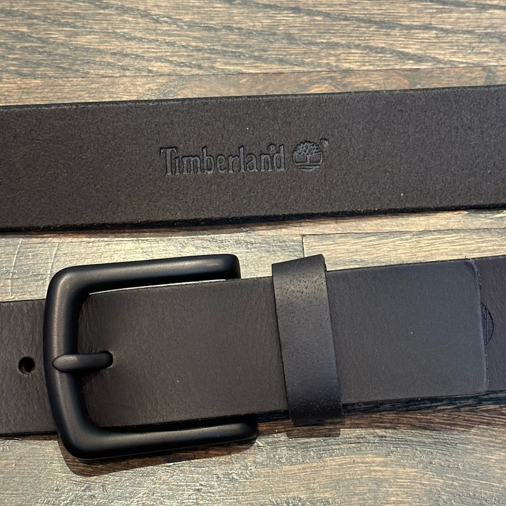 Timberland Men’s Black Leather Belt
